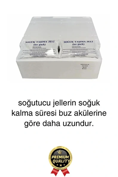 Premium Güvenli Malzeme Dayanıklı Yolculuk Seyahat Yiyecek Soğutucu Jel Poşet Buz Aküsü 260gr 5 Adet - Resim 5