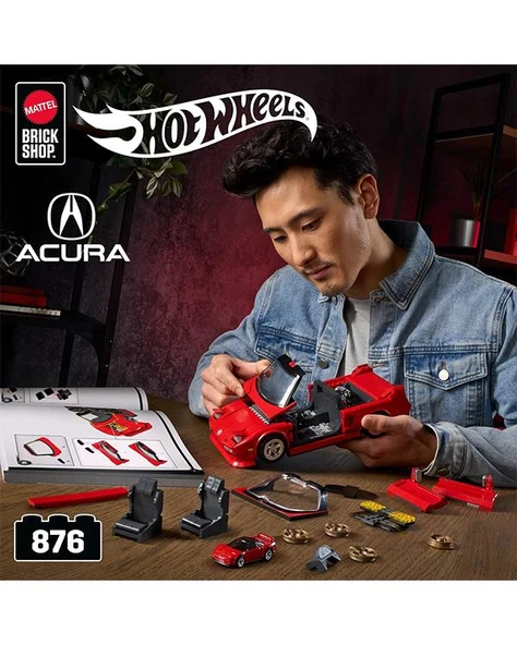 Hot Wheels Elite Serisi 90 Acura NSX Araba Yapım Seti JFT17 - Resim 6