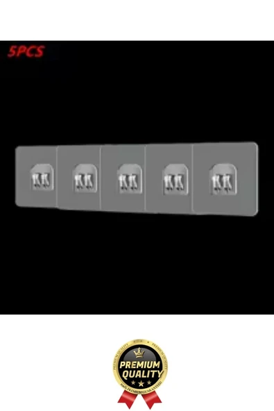 1 Adet Ultra Güçlü Şeffaf Suya Dayanıklı İz Bırakmaz Mutfak Banyo Raf Tablo Ayna Tutucu Askı Kanca - Resim 7