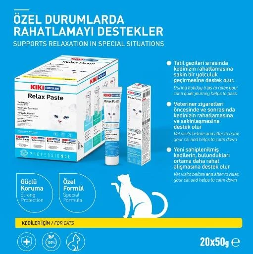 Kiki Excellent Kedi Relax Paste Macun 50 Gr - Resim 2