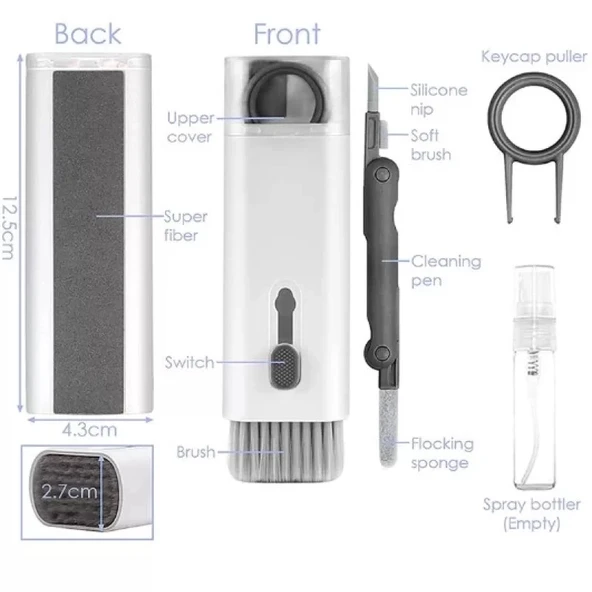 Çok Fonksıyonlu 7 In 1 Aırpods Klavye Ekran Kulaklık Temızleme Kıtı - Resim 5