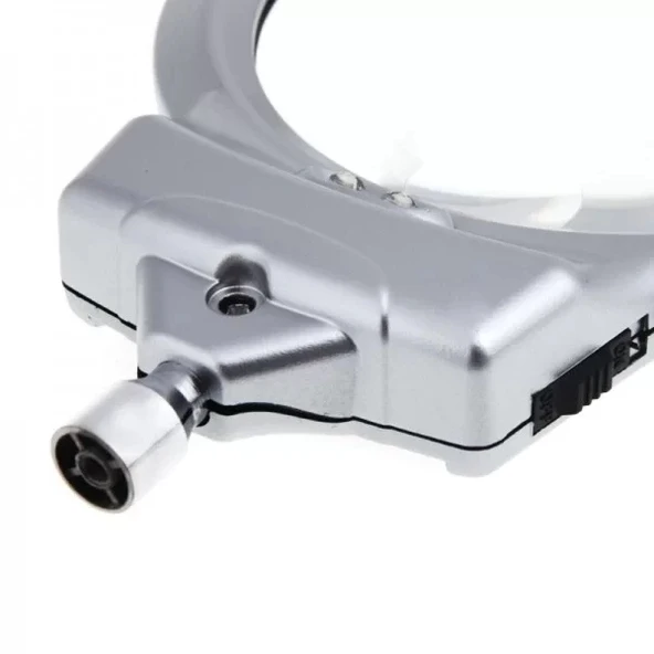 2.5x130 Mm 5x24 Mm Led Aydınlatmalı Büyüteç,masa Üstü Metal Hortum Mandallımg15124c - 5