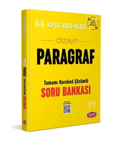 KPSS DGS ALES Dizayn Paragraf Soru Bankası Data Yayınları ürün görseli 1