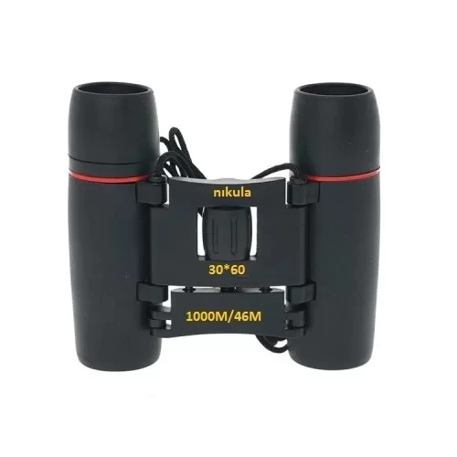 30x60  Cepte Taşımalı Kauçuk Kaplamalı Mini Dürbünsiyah ürün görseli 1