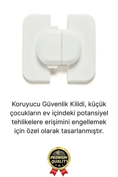 Özel Üretim Çekmece Buzdolabı Pencere Dolap Sabitleyici Çocuk Bebek Koruyucu Güvenlik Kilidi 3 Adet - 2