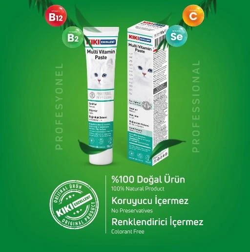 Kiki Excellent Kedi Multivitamin Paste Macun 50 Gr - Resim 3