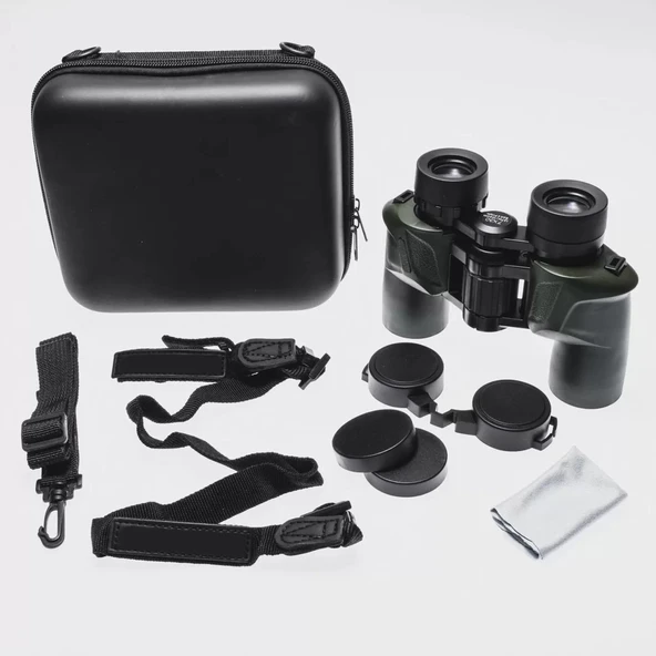 7x30 Profesyonel Su Geçirmez El Dürbünü 1000m/137m Yeşil ürün görseli 1