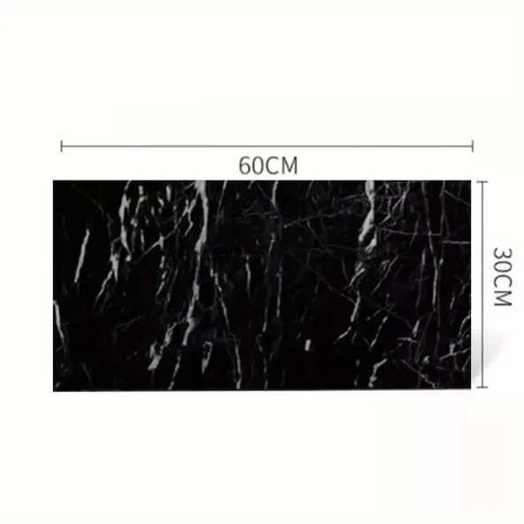 Siyah Mermer Desenli Alüminyum Plastik Duvar Sticker - Resim 2