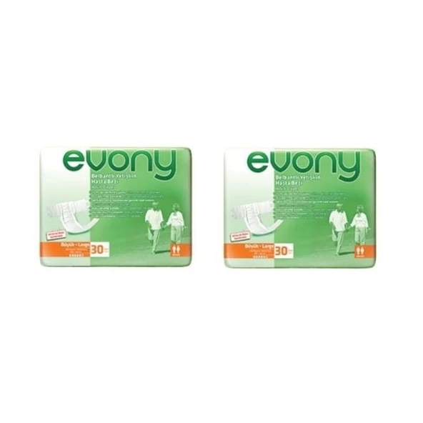 Evony Belbantlı Hasta Bezi 30lu Large - 2 Adet
