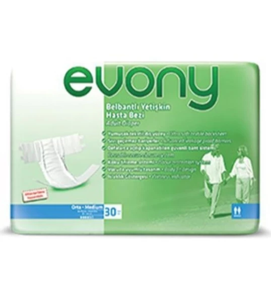 Evony Belbantlı Hasta Bezi 30lu Medium - 2 Adet