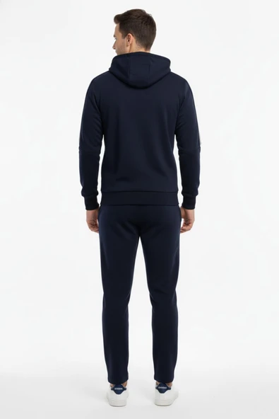 Erkek Kapüşonlu 3 İplik Eşofman Takım 3281 BGL-ST04775 - Resim 9