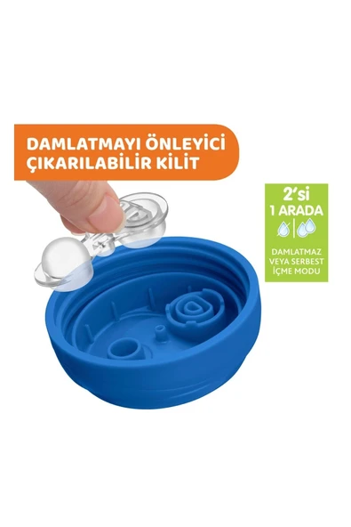 Chicco Yarı Yumuşak Uçlu Bardak 6 Ay+ Pembe - Resim 2