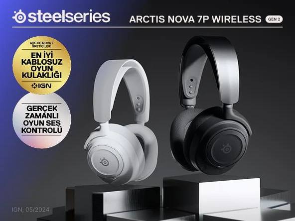 Steelseries Arctis Nova 7P Gen2 Kablosuz Siyah Gaming Kulaklık - Resim 4