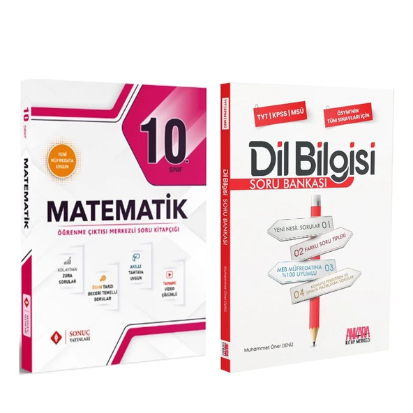 Sonuç Yayınları 10. Sınıf Matematik Modüler Set ve AKM Dil Bilgisi Soru Bankası Seti 2 Kitap ürün görseli 1
