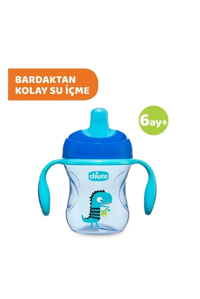 Chicco Yarı Yumuşak Uçlu Bardak 6 Ay+ Pembe - Resim 4