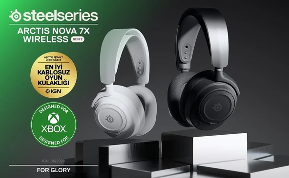 Steelseries Arctis Nova 7X Gen2 Kablosuz Beyaz Gaming Kulaklık - Resim 2