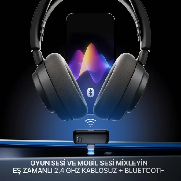 Steelseries Arctis Nova 7P Gen2 Kablosuz Siyah Gaming Kulaklık - Resim 7