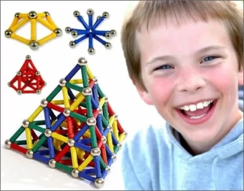 Magnastix 111 Parça Manyetik Lego Seti - 4