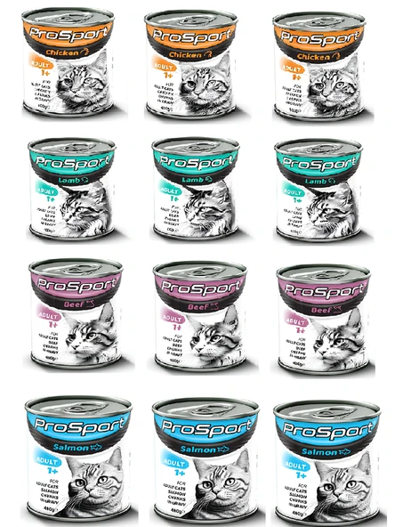 Prosport Karışık Kedi Konservesi 400grx12 ürün görseli