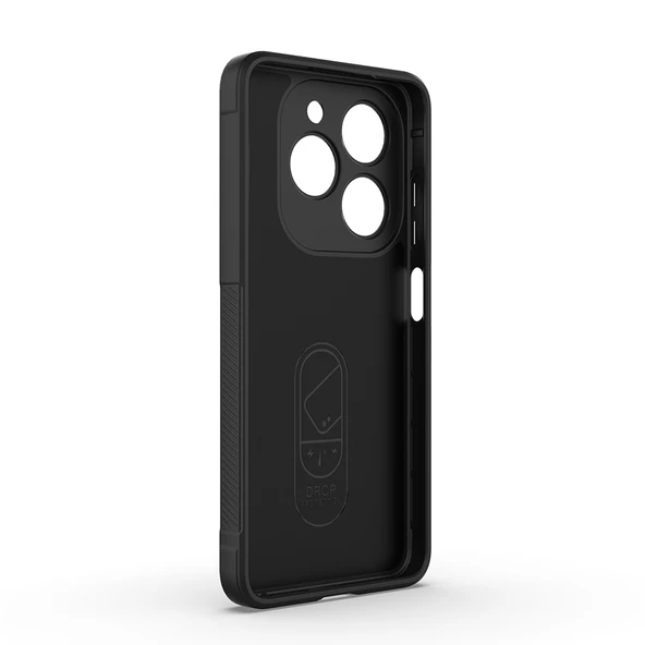 Tecno Spark 20C Kılıf Esnek TPU Oyuklu Arka Yüzey Tasarımlı Zore Etnik Silikon Kapak - 6