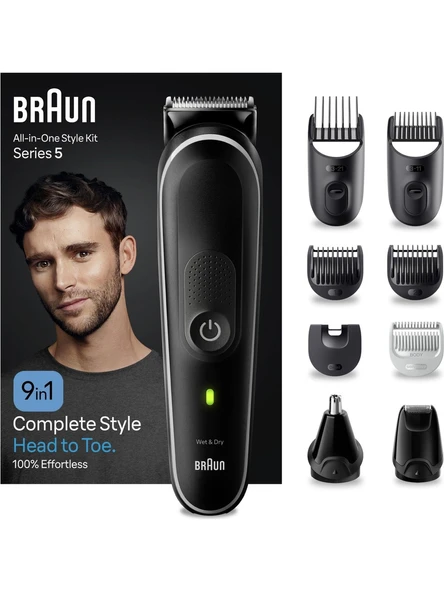 Braun Series 5 MGK5410 Hepsi Bir Arada Şekillendirme Seti, 9’u 1 Arada Erkek Bakım Kiti ürün görseli 1