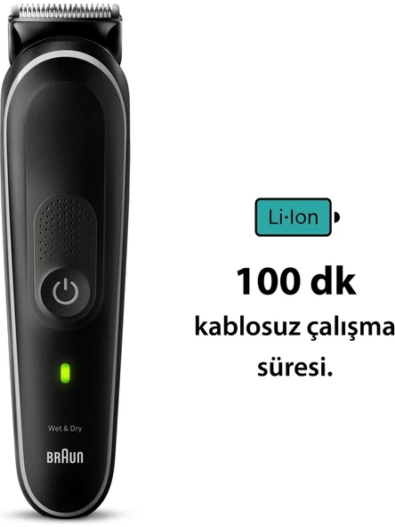 Braun Series 5 MGK5410 Hepsi Bir Arada Şekillendirme Seti, 9’u 1 Arada Erkek Bakım Kiti - Resim 4