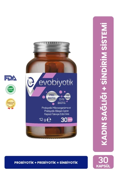 EVOBİYOTİK 30 Kapsül | Probiyotik & Prebiyotik ürün görseli 1