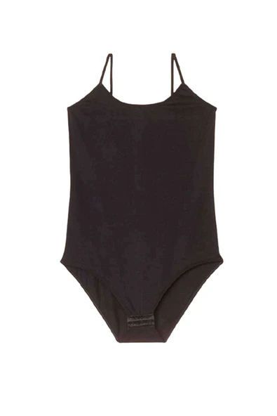 İp Askılı Kadın Çıtçıtlı Body Siyah - 2