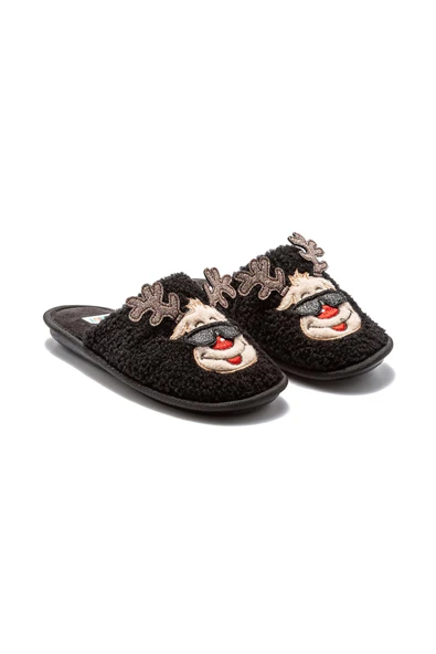 TWIGY TW HAPPY SİYAH KADIN EV TERLİK 37/41 ürün görseli 1