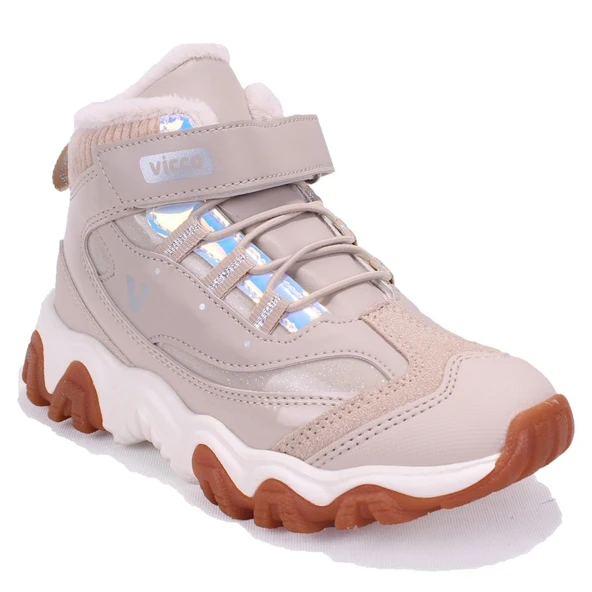 Vicco Radus 946F25K423 Bej Ortopedik Günlük Kız Çocuk Spor Bot