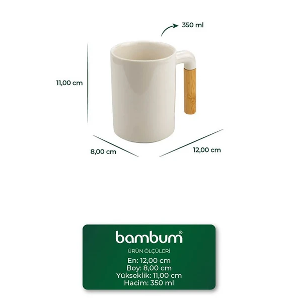 Bambum Aron Tekli Kupa Ve Kahve Bardağı - Resim 4