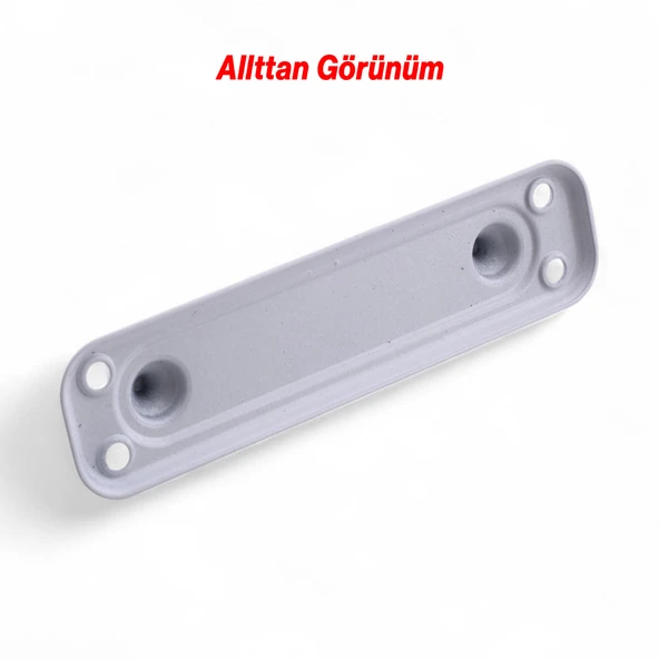 Metal Kapı Çekme Kolu 14.5 cm Tutamağı Kulp Saclı Kulpları Dolap Mobilya Dolap Çekmece Beyaz - Resim 3