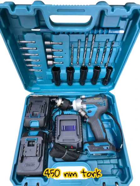 HSGL HKT-508 450Nm Akülü Darbeli Somun Sökme – 36V Çift Akülü, Yüksek Torklu Profesyonel Lokma Makinesi - 3