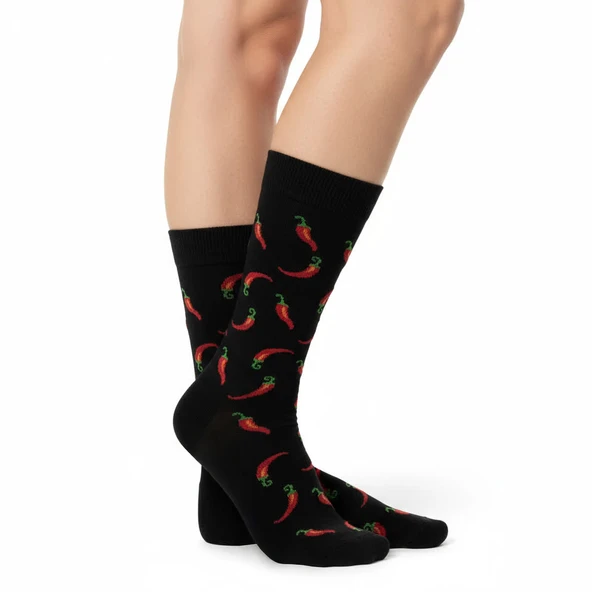 Pepper Socks  Desenli Unisex Soket Çorap - 4