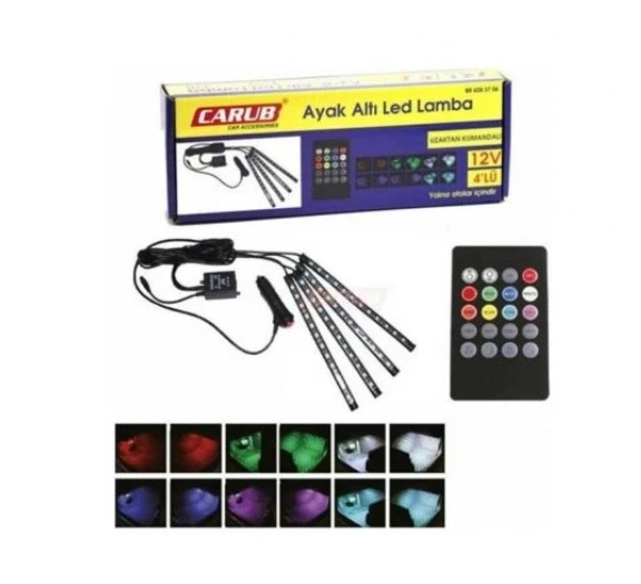 Carub BR4283706 Sese Duyarlır Ayak Altı Aydınlatma 12v 12x4 Ledli ürün görseli