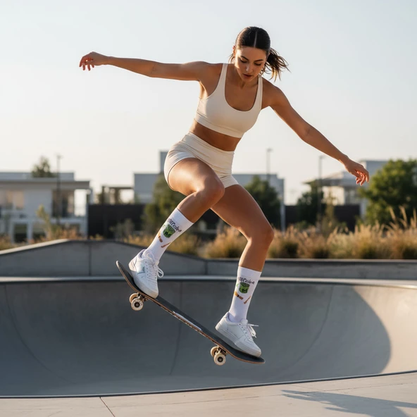 Macha Socks – Desenli Unisex Soket Çorap - 6