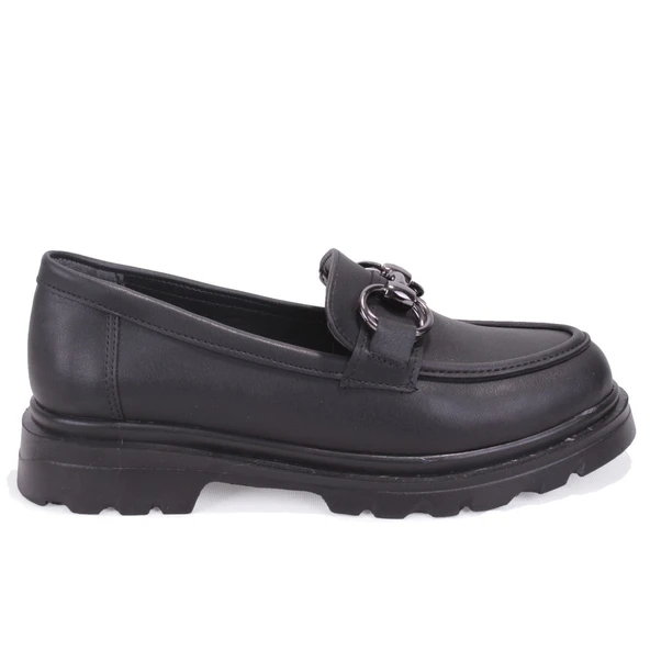 Dagoster DZA07-90830 Siyah Günlük Loafer  Kadın Ayakkabı - Resim 2