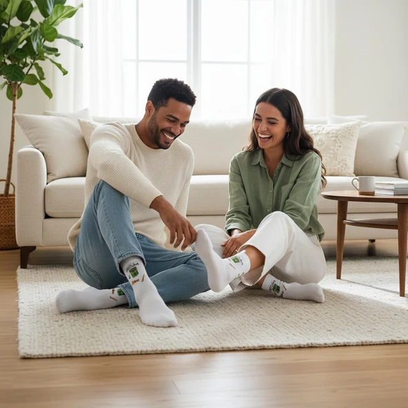 Macha Socks – Desenli Unisex Soket Çorap - 8