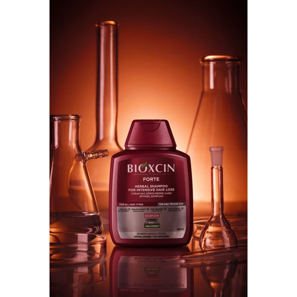 Bioxcin Forte Şampuan 300 ml Yoğun Saç Dökülmesine Karşı Bitkisel Formül Sülfatsız Parabensiz - Resim 9