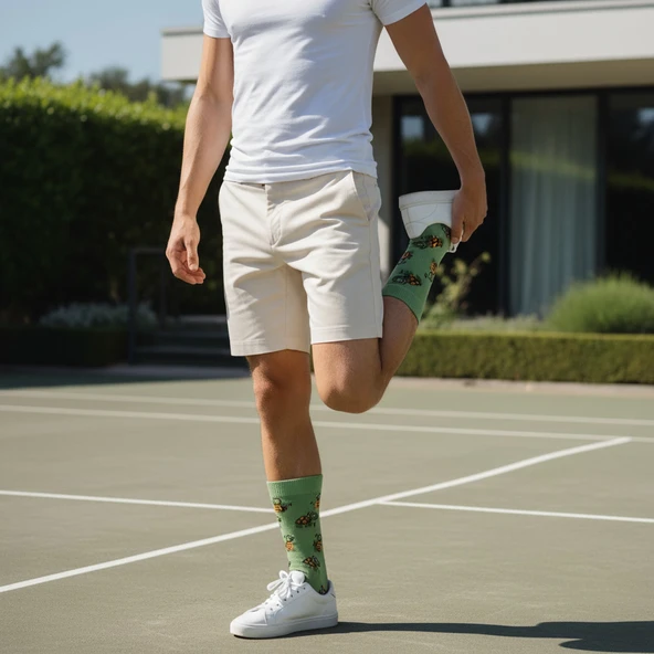 Tortoise  Socks Desenli Unisex Soket Çorap - 7