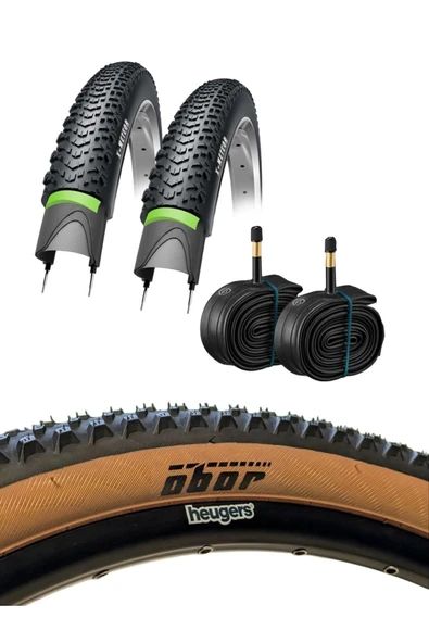 BİKE SKY Obor 26x2.10 Amber Yanak Zırhlı Dış ve İç Lastik Seti - 3mm Zırhlı ( 2 Adet dış lastik 2 Adet İç lastik ) ürün görseli 1