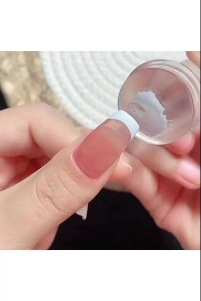 Tırnak Baskı Aparatı Silikon Başlıklı Transfer  French Baskı Aparatı - 2