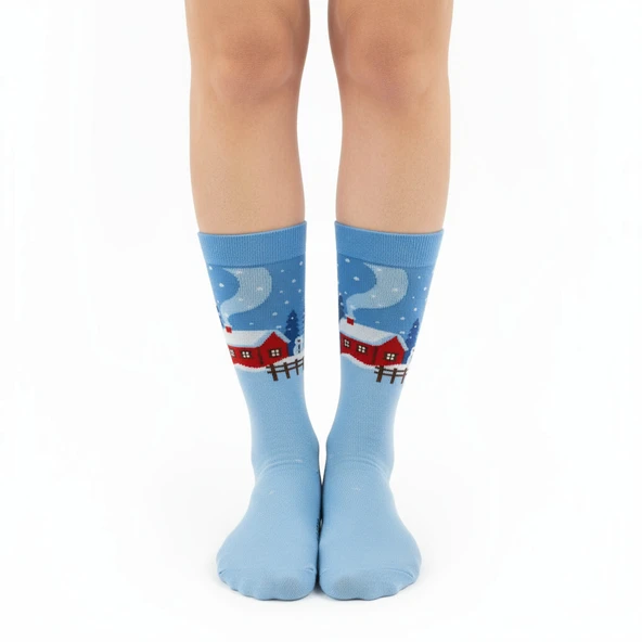 Winter Socks – Desenli Unisex Soket Çorap - 3