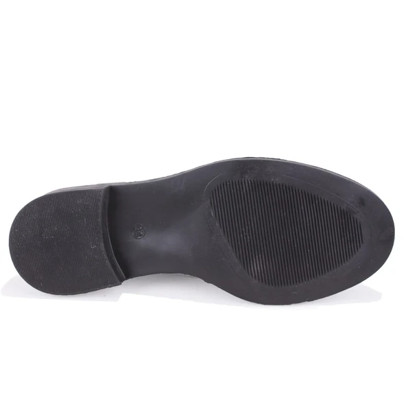 Dagoster DZA07-863702 Siyah Günlük Loafer  Kadın Ayakkabı - Resim 4