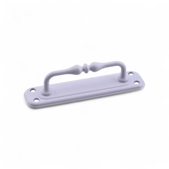 Metal Kapı Çekme Kolu 14.5 cm Tutamağı Kulp Saclı Kulpları Dolap Mobilya Dolap Çekmece Beyaz - Resim 4
