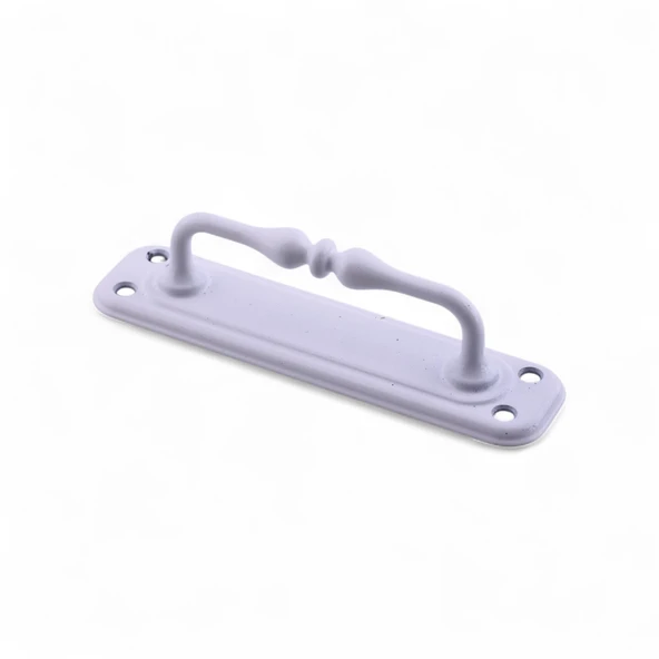 Metal Kapı Çekme Kolu 14.5 cm Tutamağı Kulp Saclı Kulpları Dolap Mobilya Dolap Çekmece Beyaz - Resim 5