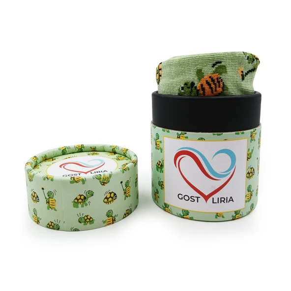 Tortoise  Socks Desenli Unisex Soket Çorap - 2