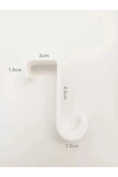 7 Adet Çekmece Dolap Kapağı Mutfak Banyo Askısı Plastik Çok Amaçlı Askı Seti - 4