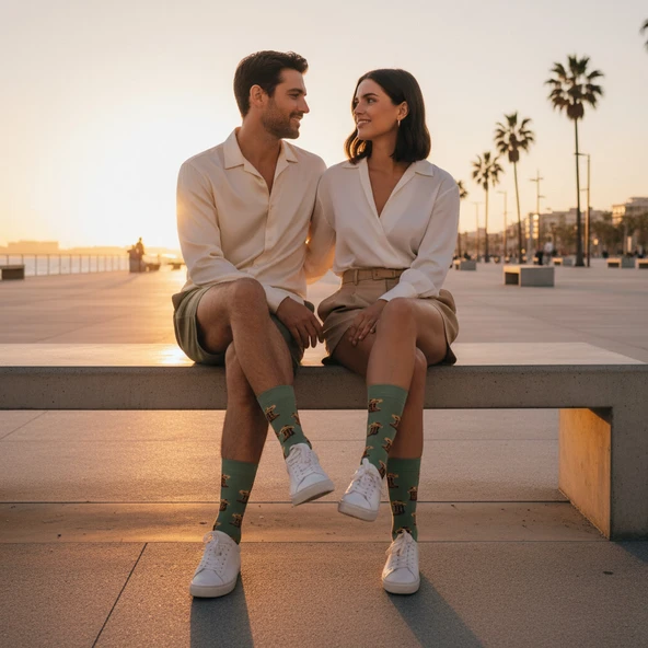 Cowboy Socks – Desenli Unisex Soket Çorap - 9