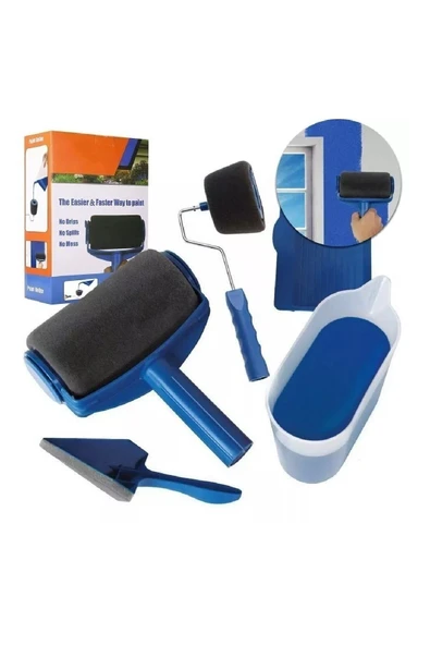 Ev Ofis Iç Dış Cephe Damlatmayan Boya Rulosu Kolay Zahmetsiz Boyama Seti ürün görseli 1